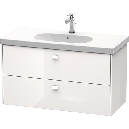 Brioso Wall-Mounted Vanity Unit White High Gloss